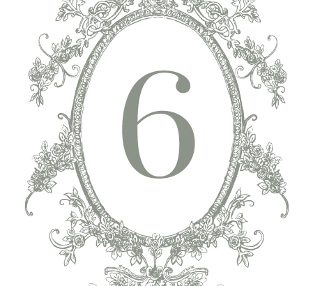 Table Number - Clara Suite - Miss Modern Calligraphy